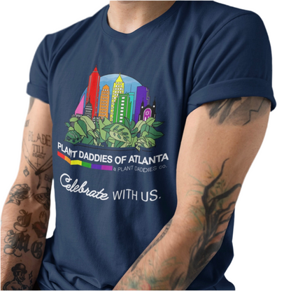 Plant Daddies of Atlanta Skyline Pride Shirt Midnight