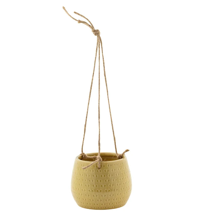 Yellow Triangle Hanging Planter