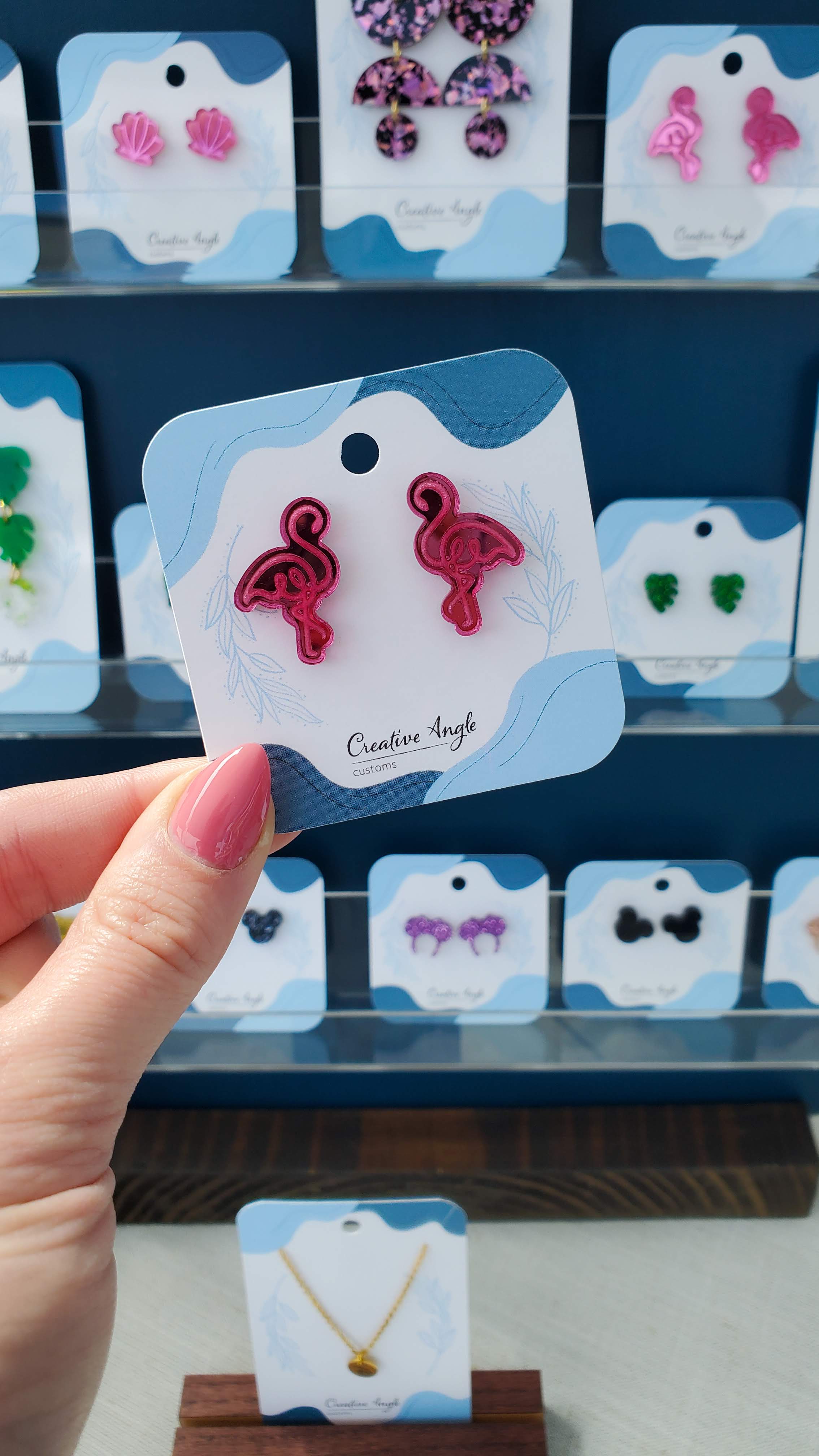 Flamingo Acrylic Earrings