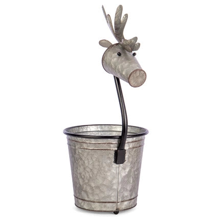 Deer Tin Planter