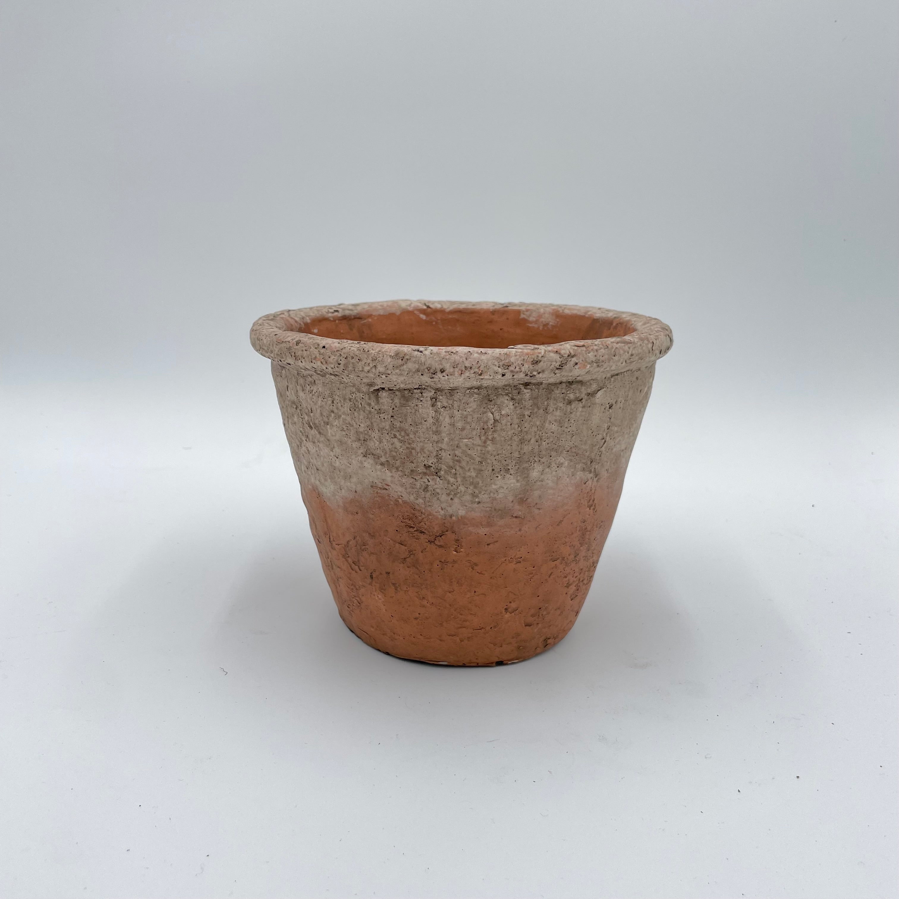 Weathered White Cement Terracotta Planter