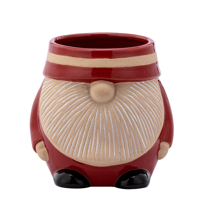 Striped Hat Gnome Planter