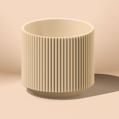 Mid-Century Mid Ribbed 3D Printed Planter