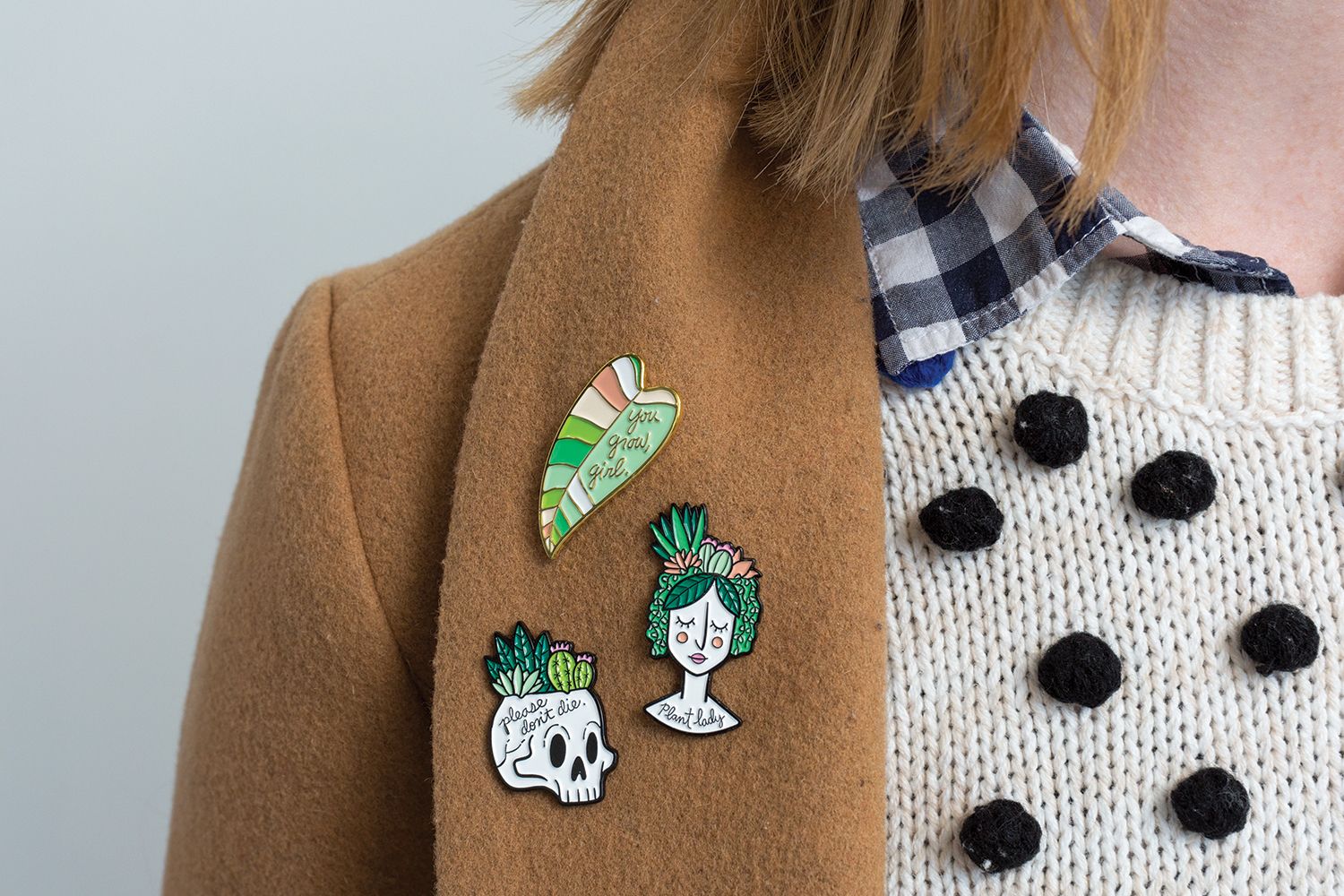 Plant Lady Enamel Pin