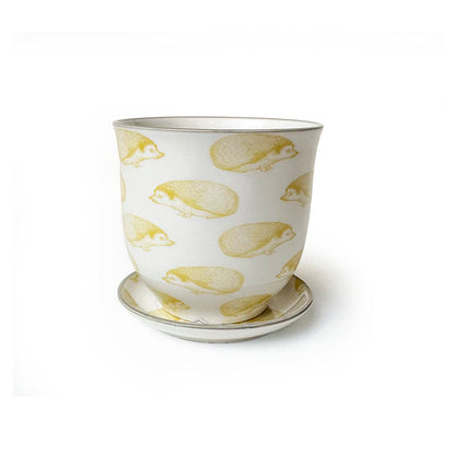 Liberte 5 Porcelain Pot with Saucer