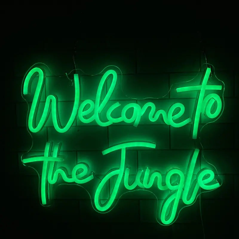 Welcome To The Jungle Neon Sign