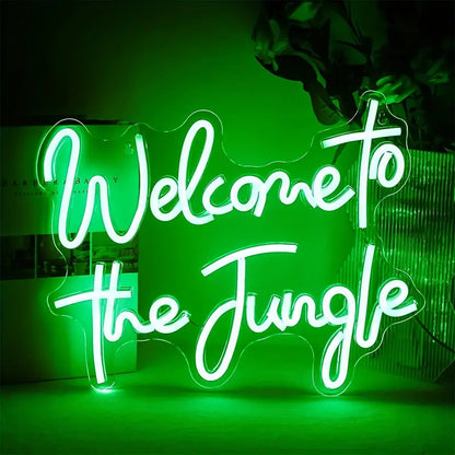 Welcome To The Jungle Neon Sign