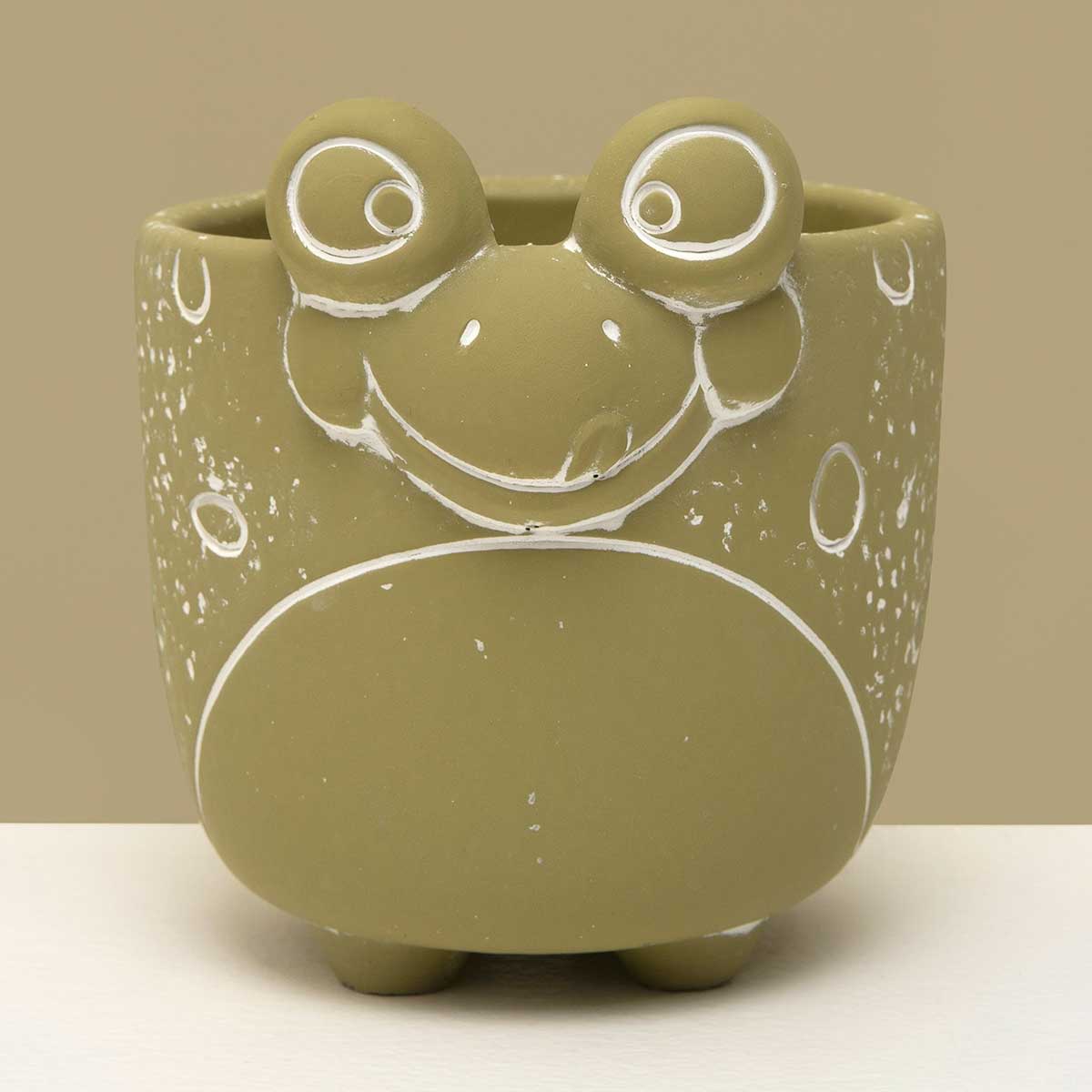 Green Frog Planter