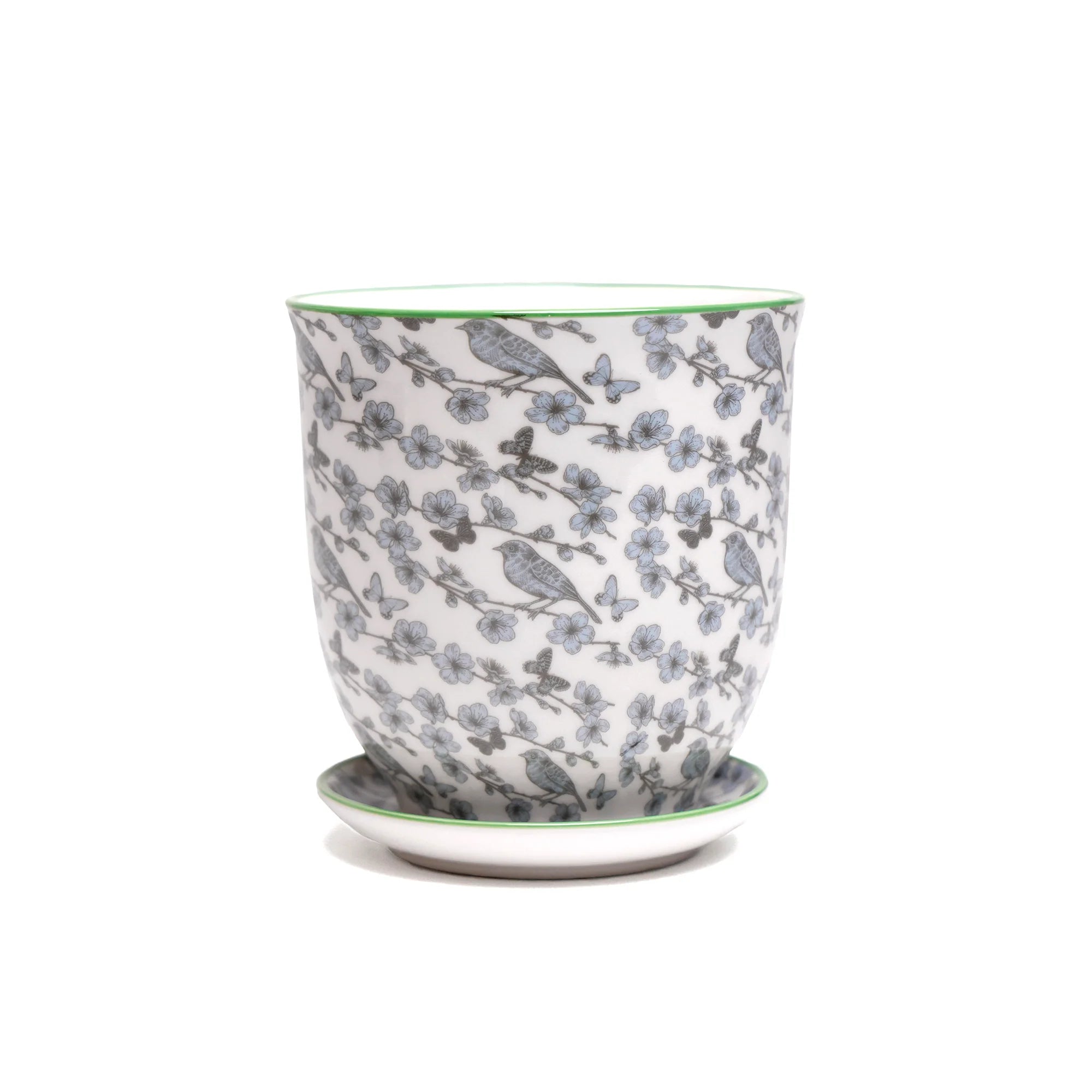 Liberte 5 Porcelain Pot with Saucer