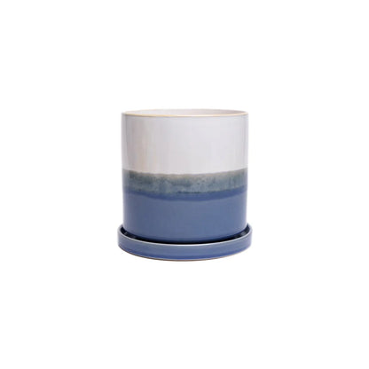 Minute Ceramic Pot And Saucer Set With Drainage