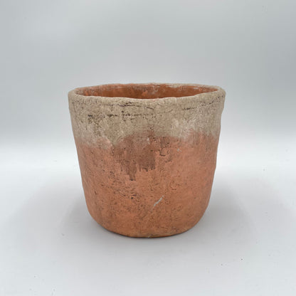 Weathered White Cement Terracotta Planter