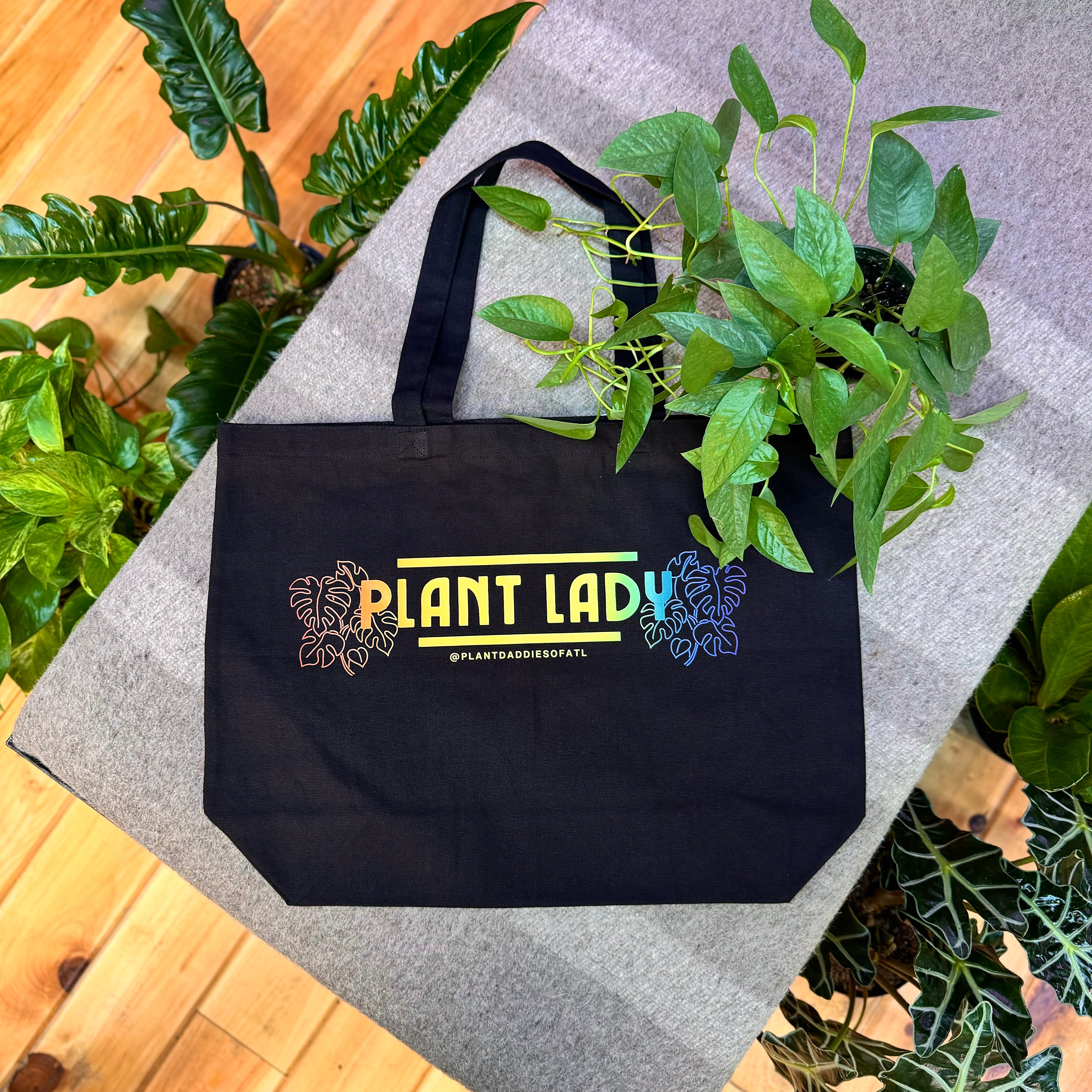 Plant Lady Rainbow Tote