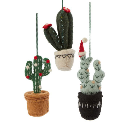 Festive Cactus Ornaments