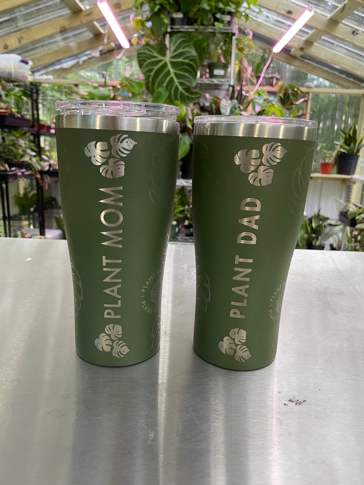 Green Monstera Tumblers