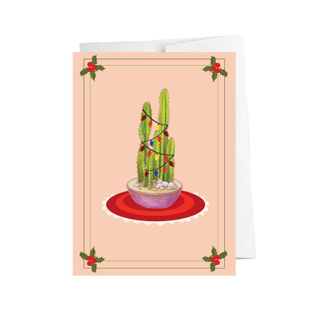 Cactus Holiday Greeting Card