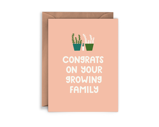 New Baby New Parent Plant Greeting Card