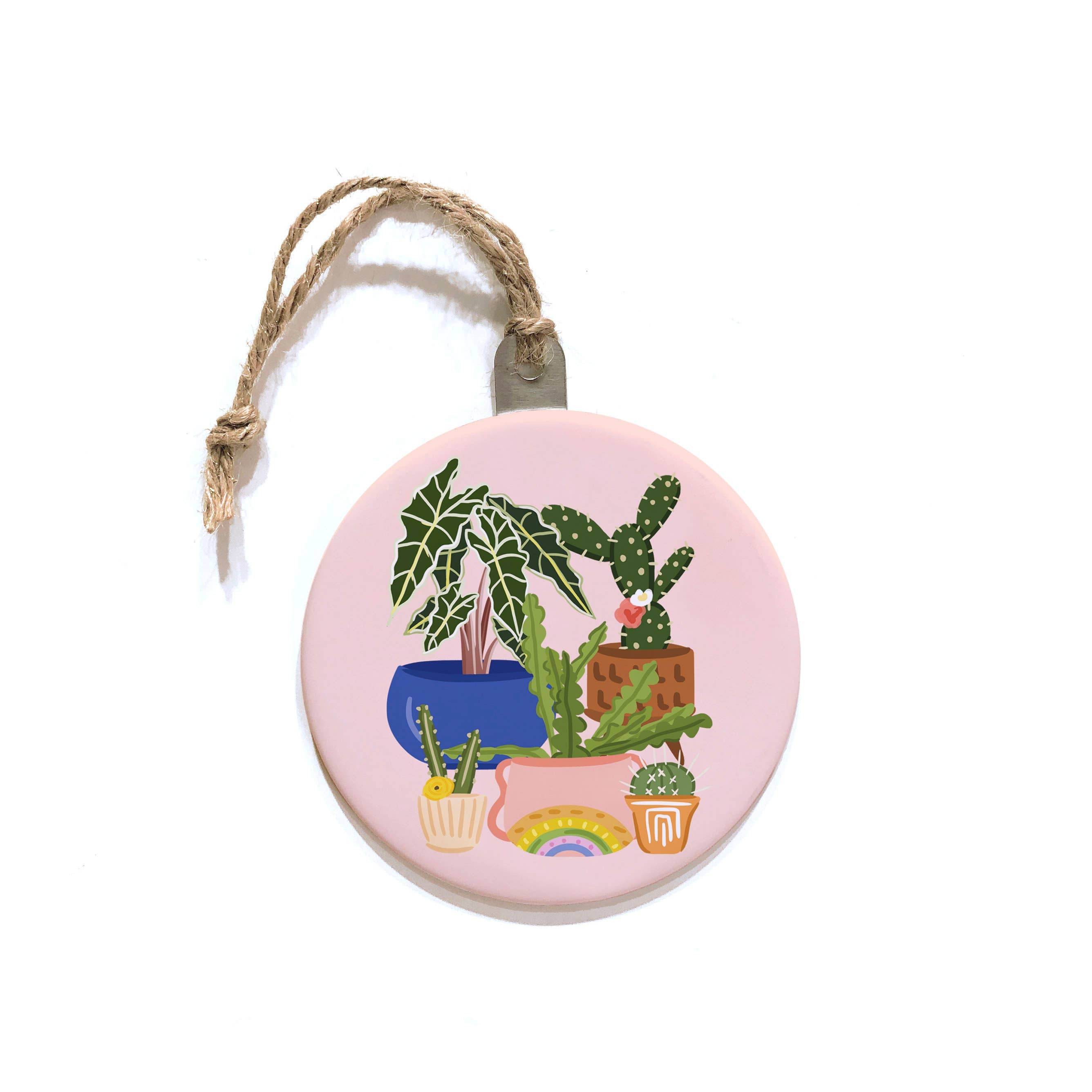 Colorful Plants Christmas Ornament