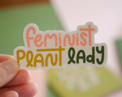 Feminist Plant Lady Sticker