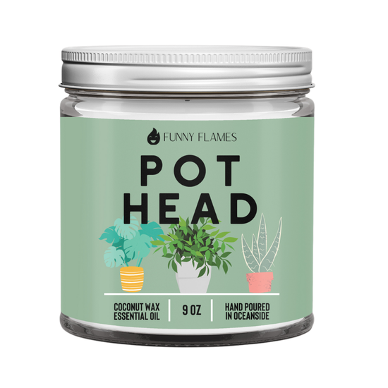Pot head- 9oz candle
