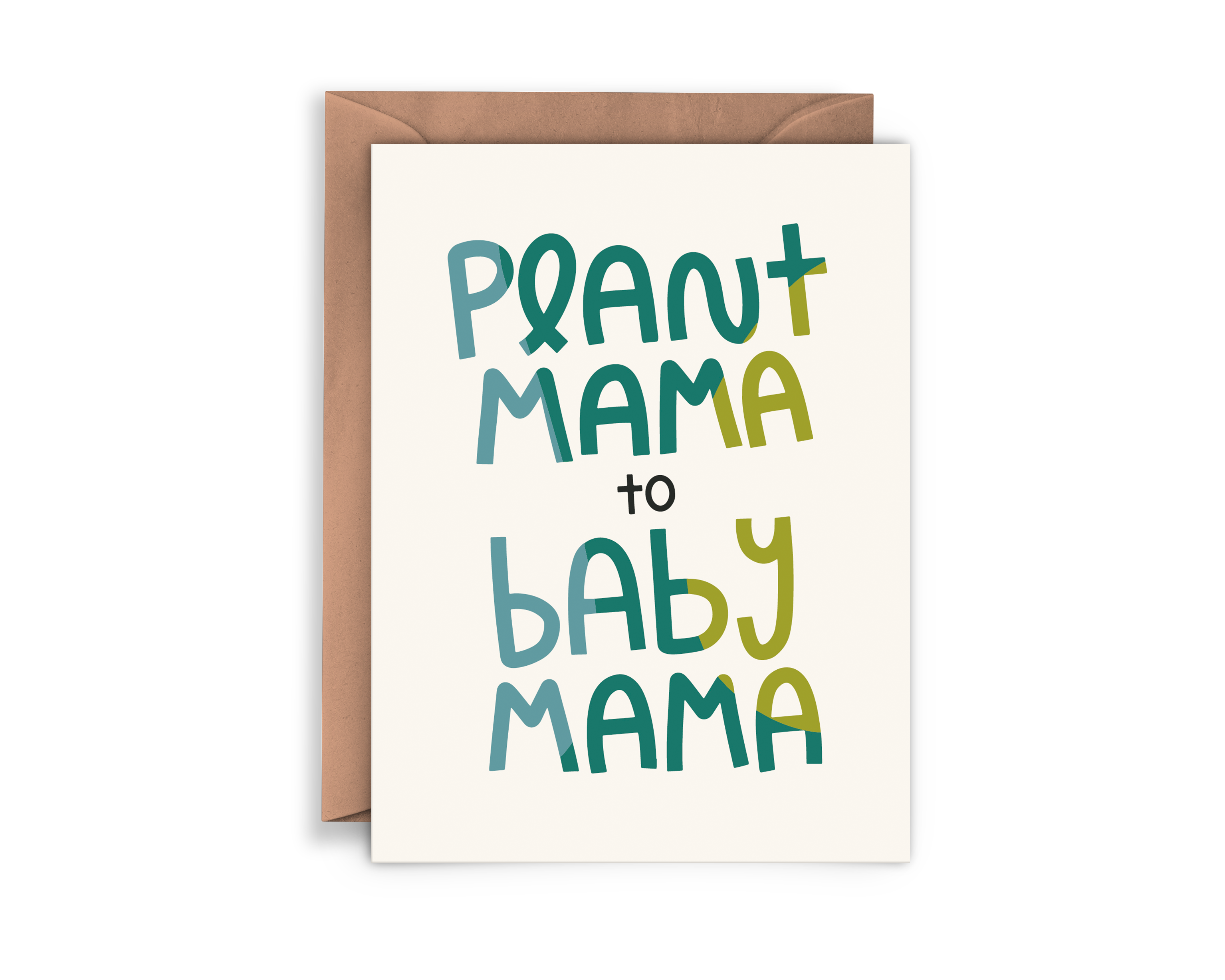 Plant Mama to Baby Mama Card