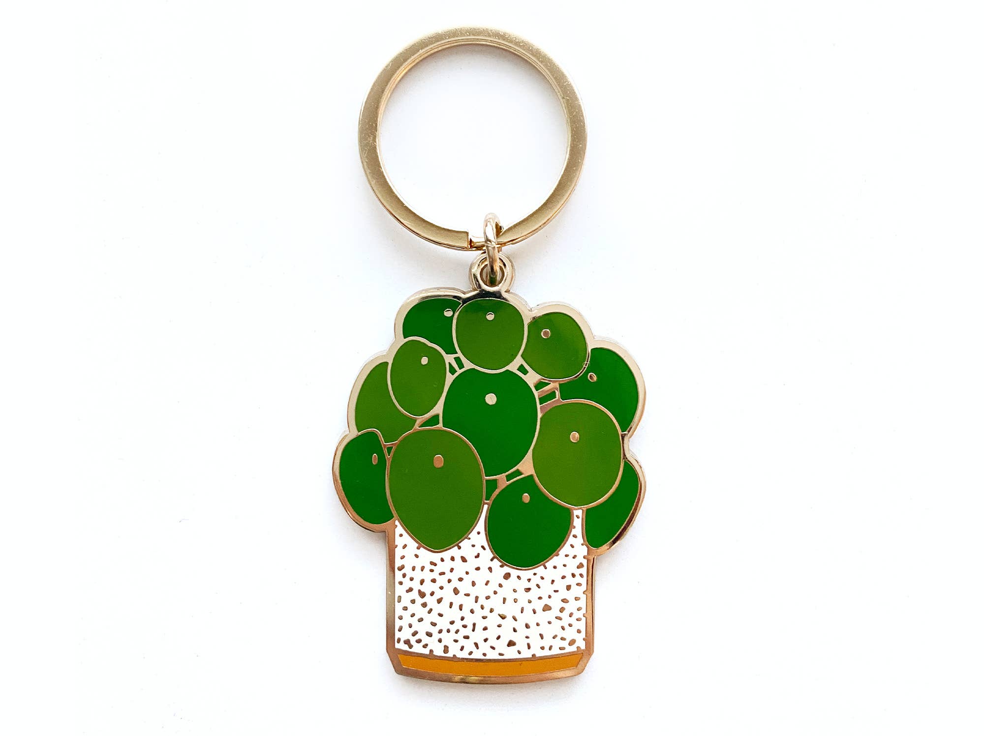 Pilea Plant Keychain