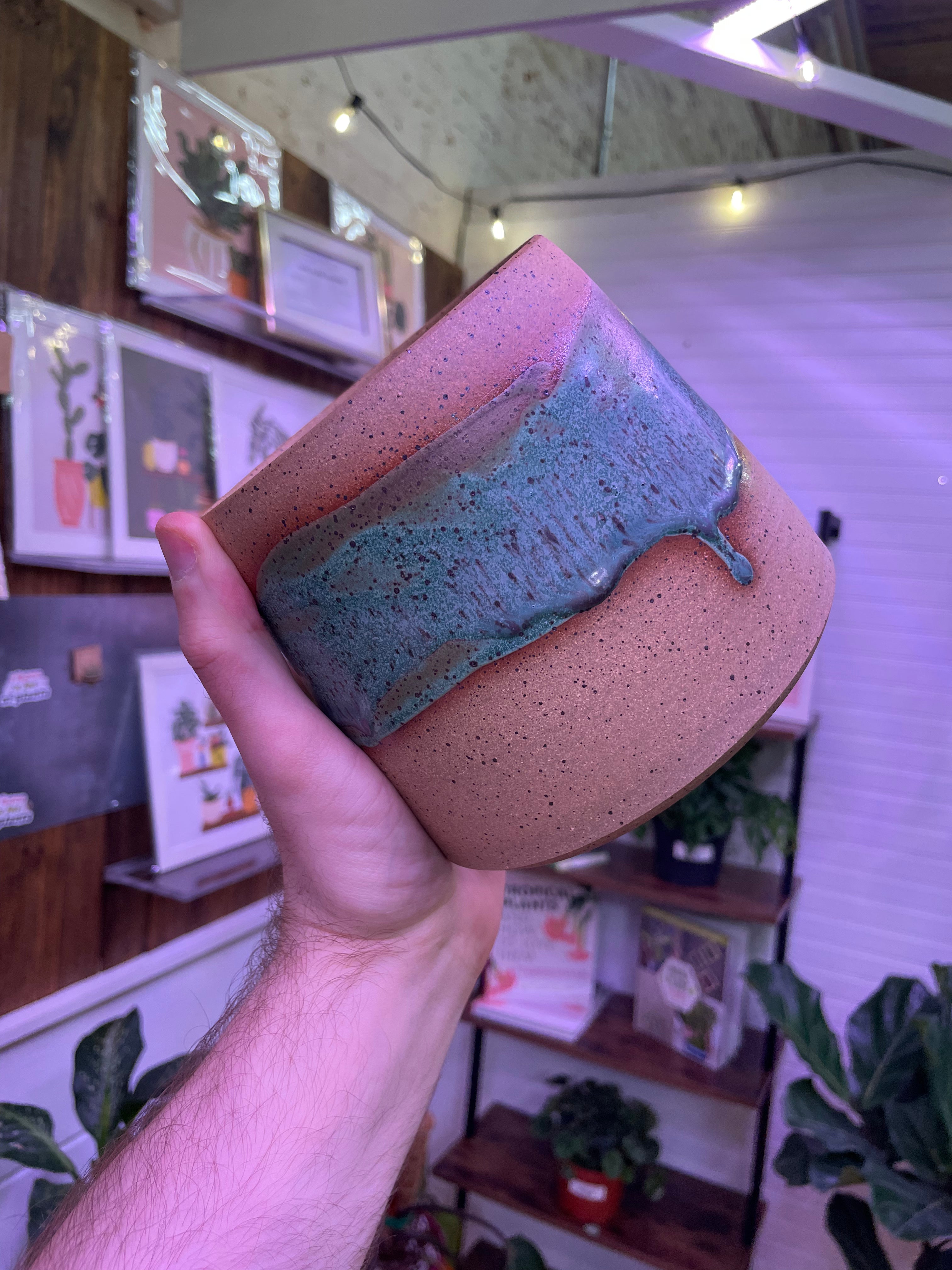 Wrapped Patina Planter