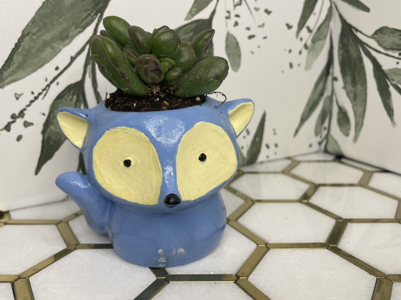 Fox Hypertufa Planter